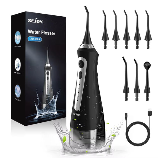 Water Flossers for Teeth Dental Oral Irrigator Cordless Rechargeable for Braces for Travel Teeth Cleaning 5 Cleaning Modes