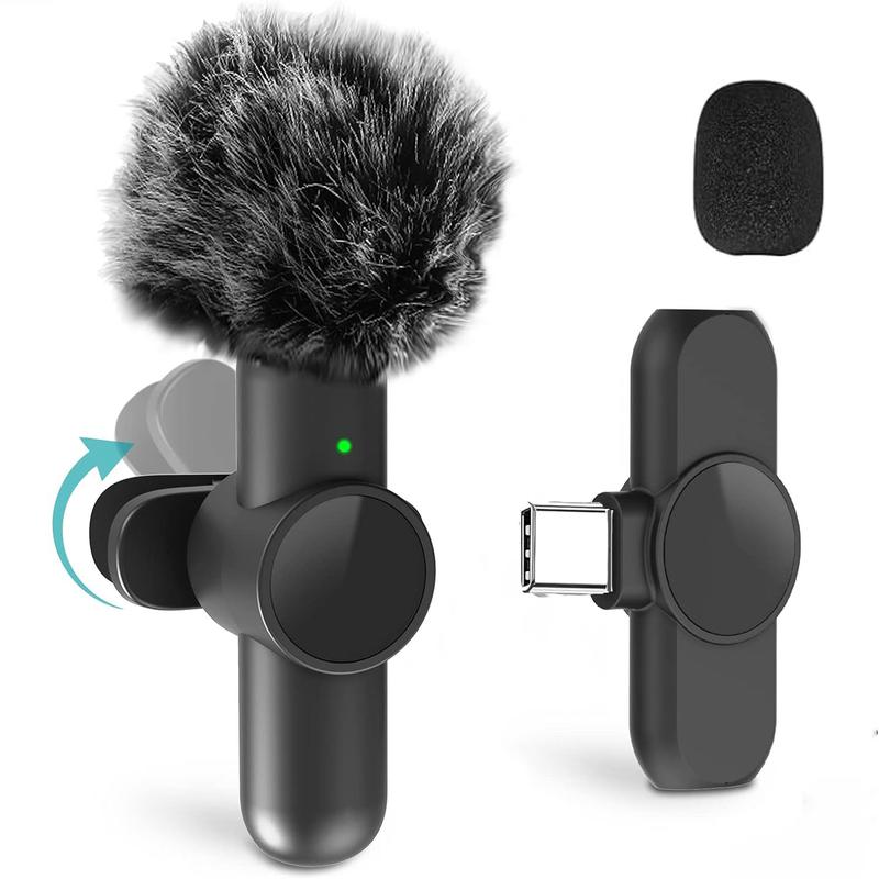 HITOZON Wireless Lavalier Microphone for Iphone/Android Phone,Plug-Play Lapel Mic for Video Recording,Teaching, Interviews,Podcast,Tiktok,Vlog